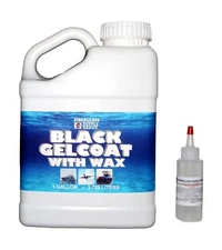 Black Gelcoat With Wax Gallon with 60cc Hardener (MEKP)