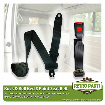 Rock Roll Bed Point Inertia Seat Belt Kit Black for VW