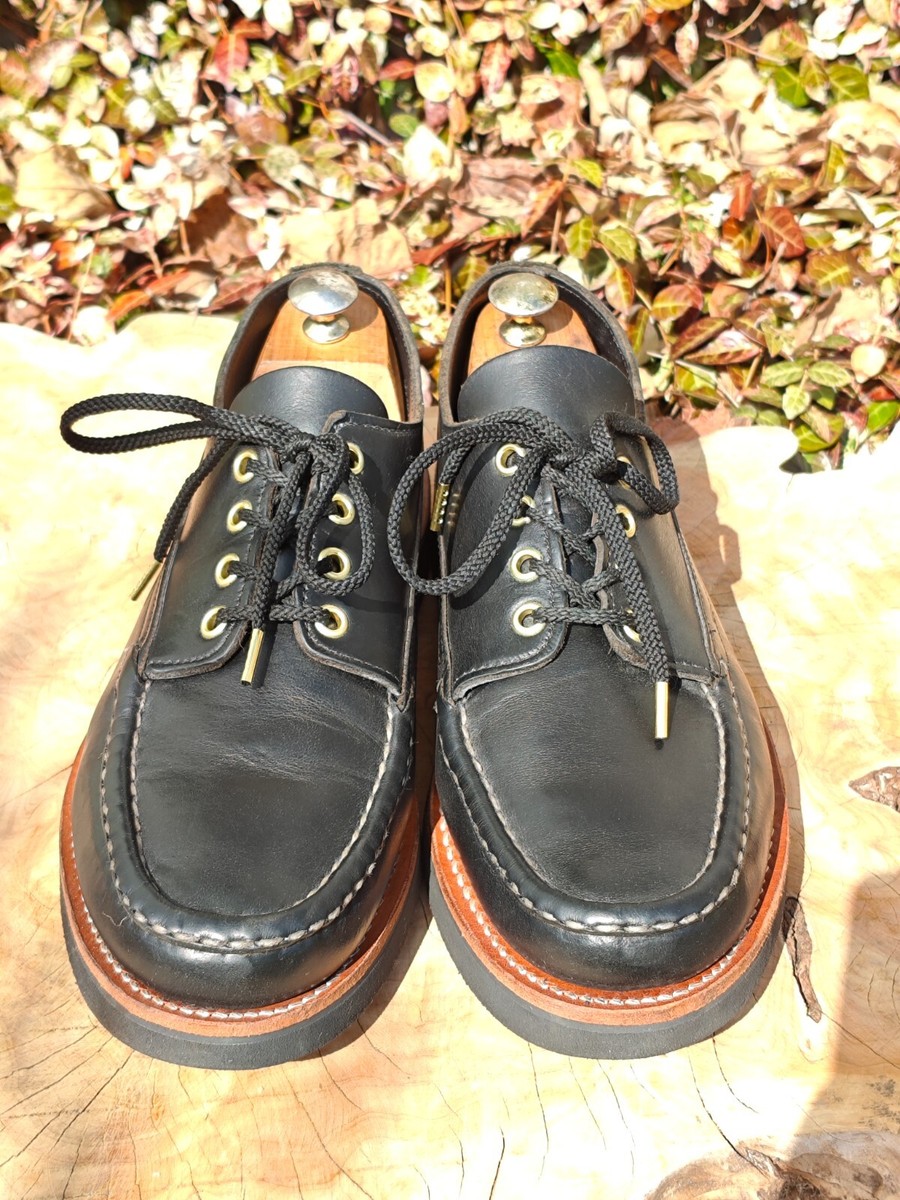 靴 RUSSELL MOCCASIN FISHING OXFORD BLACK Russell Moccasin Fishing Oxford Shoes US 8 E Black