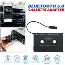 Bluetooth 5.0 Car Audio Stereo Sound Cassette Tape Adapter MP3 Hands-Free Aux