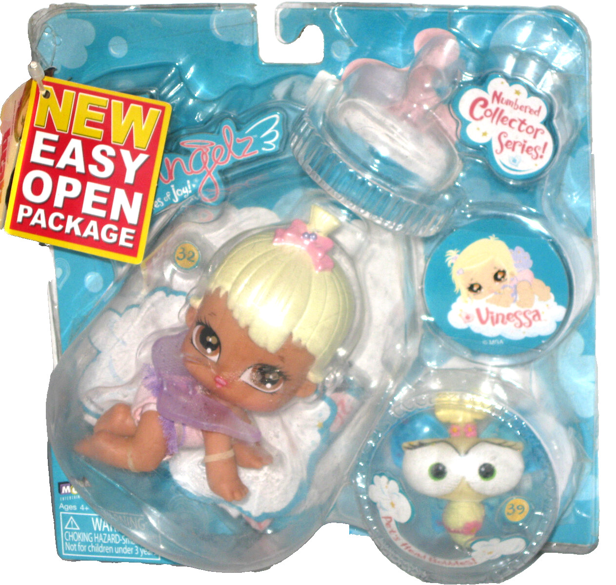 Bratz Lil Angelz Baby Vinessa Doll #32 Owl Pet #39 Precious Lil Bundles of Joy
