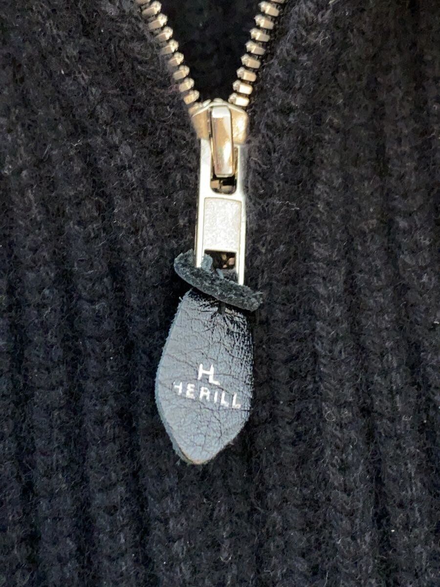 HERILL KNIT SWEATER (THICK 2 CASHMERE Black PLAIN) 23-080-HL HERILL KNIT SWEATER (THICK 2 CASHMERE Black PLAIN) 23-080-HL