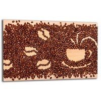 Herdabdeckplatte Ceranfeldabdeckung Spritzschutz Glas 80X52 Kaffee