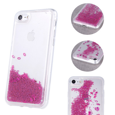 APPLE IPHONE XR Glänzend LETTERS Tasche Etui Back Case Hülle Liquid Handy ROSA