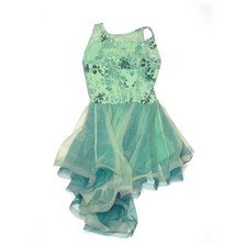 Weissman Listen 9168 Green Burnout High Low Dress Dance Costume Size XXLC 20