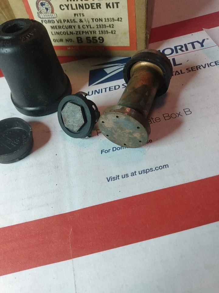 1939 To 1942 Ford V8 Pass 1/2 Ton Trk Mercury Lincoln Zephyr Master Cylinder Kit - Image 2 of 3