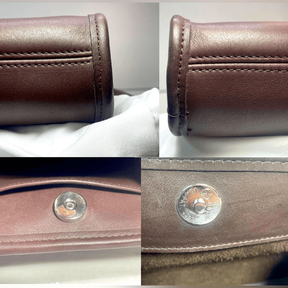 AWESOME Rare Vintage Mahogany Coach Disco Crossbody Near Mint SIGNATURE REQUIRED image 5