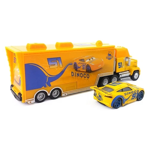Disney Pixar Cars NO.51 DiNOco Cruz Ramirez Hauler Truck + Mini Car 1:55 Diecast - Bild 9 von 13