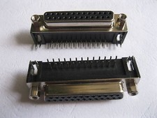 20 pcs D-Sub 25 pin Female PCB Connector Right Angle 2 Rows DIP New