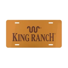 King Ranch Logo Front License Plate Tag Vanity Style – Auto Metal Aluminum