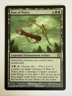 MTG - Bow of Nylea Legendary Enchantment Artifact Green English