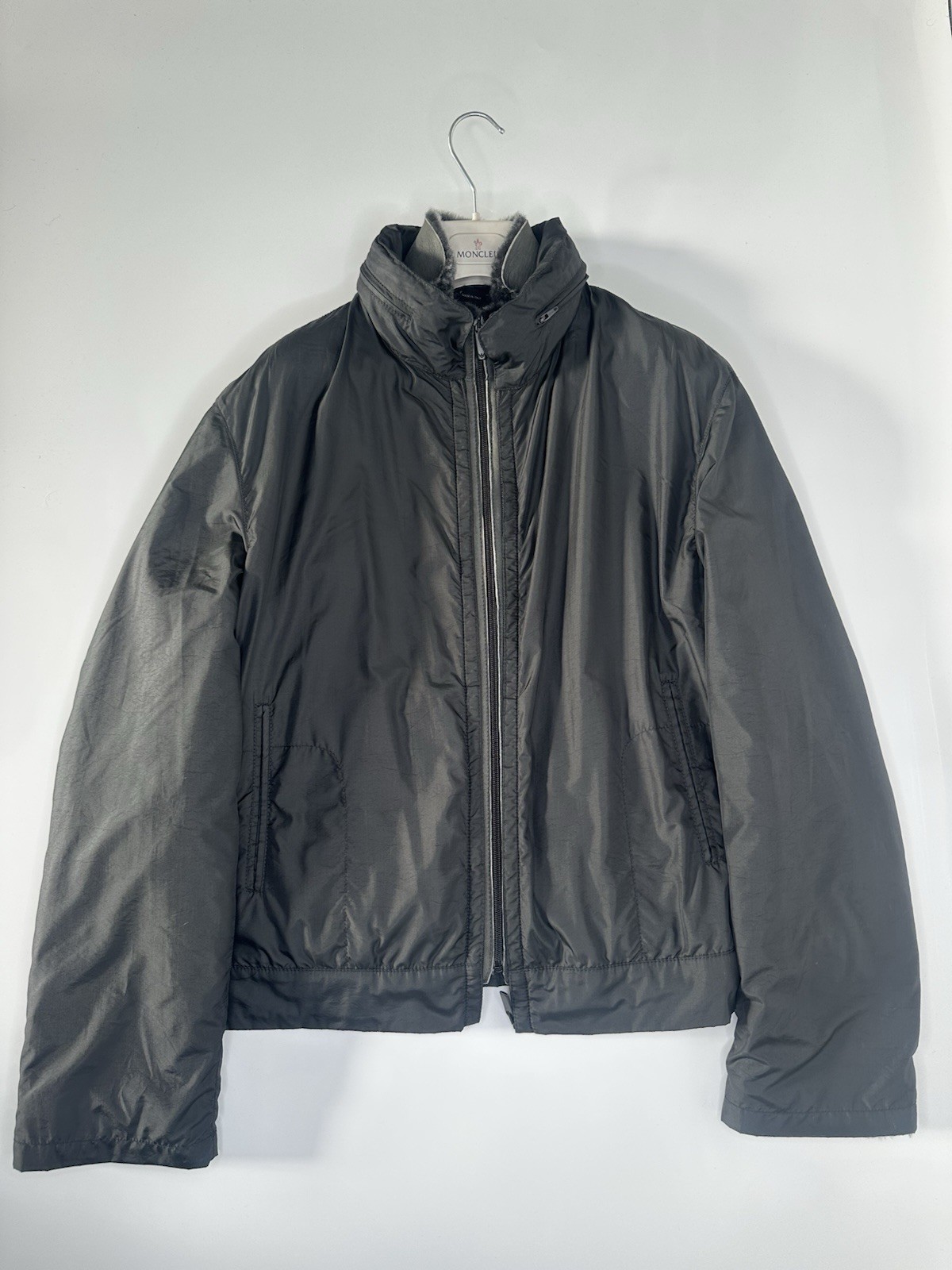 Emporio Armarni Shearling Jacket Grey & Black (& Outer Jacket) Size 46  RRP£4699 image 2