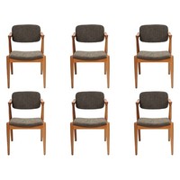Luxus Esszimmer MöBel Designer 6X StüHle Neu Einrichtung Grau Modern StüHle