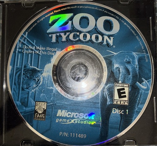 Zoo Tycoon: Complete Collection (PC, 2003) - Disc 1 Only