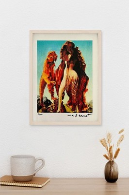 MAX ERNST ORIGINAL SIGNED PRINT, COA AND APPRAISAL FOR $3,500 USD.*