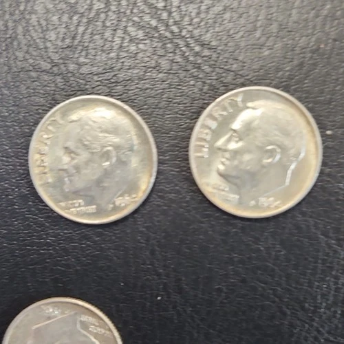 Roosevelt Dimes Lot 1964-1969 Circulated 10C US Coins
