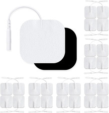 24 Pack 2" X 2" TENS Unit Replacement Pads Reuse More than 45 Times, Upgraded Se