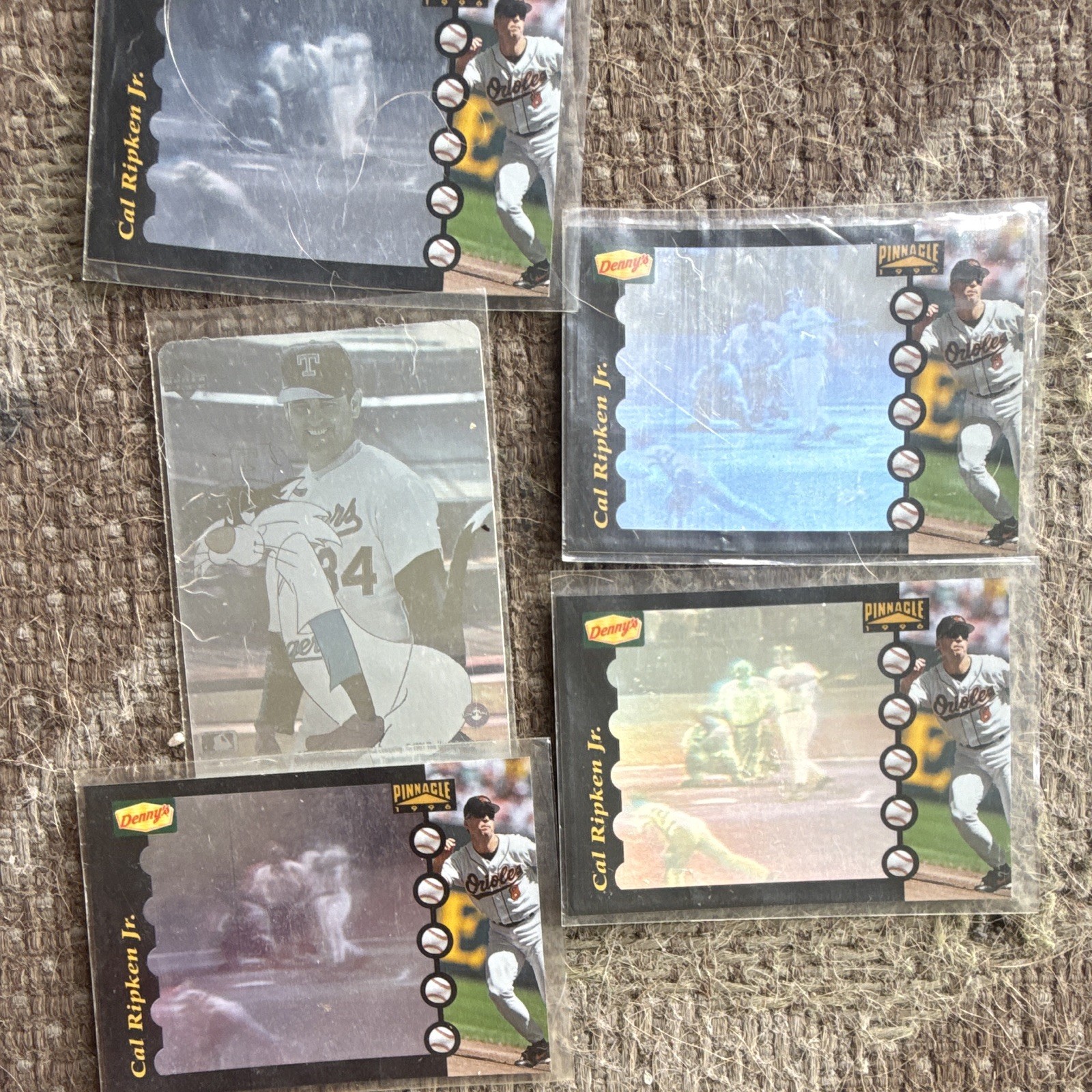 Pinnacle 1996 Team Pinnacle Insert Cal Ripken Jr. #2/28 Orioles Lot of 8