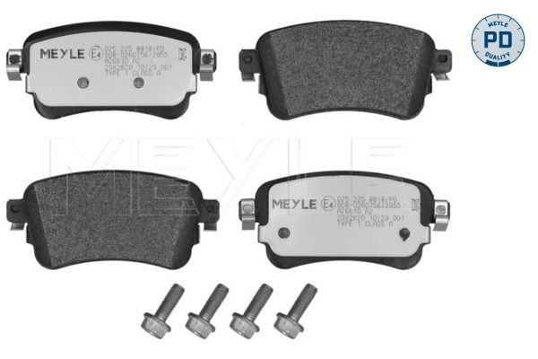 Meyle Bremsbelagsatz, Scheibenbremse 0252258818/PD-image