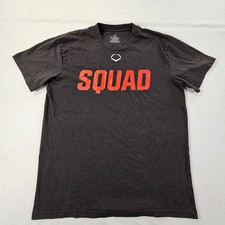 Camiseta negra de manga corta Evoshield Baseball Squad para hombre L