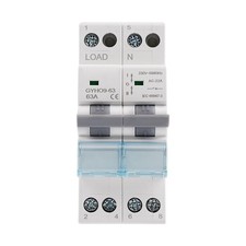 Netzumschalter 2-polig 63A 230VAC Lastumschalter Hutschienenmontage