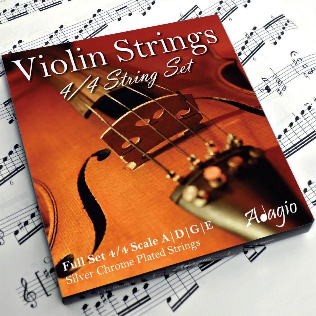 Adagio Pro - Violin Strings - 4/4 Classic Silver String 4/4,