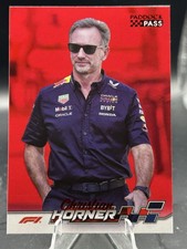 2024 Topps F1 Formula 1 Paddock Pass - #72 Christian Horner - Red Foil