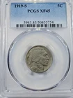 1919-S BUFFALO NICKEL PCGS XF45