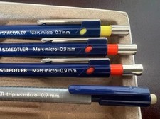    STAEDTLER Mechanical Pencils Mars Micro 0.9/0.3 Mm  Triplus Micro 0.7 Mm NOS