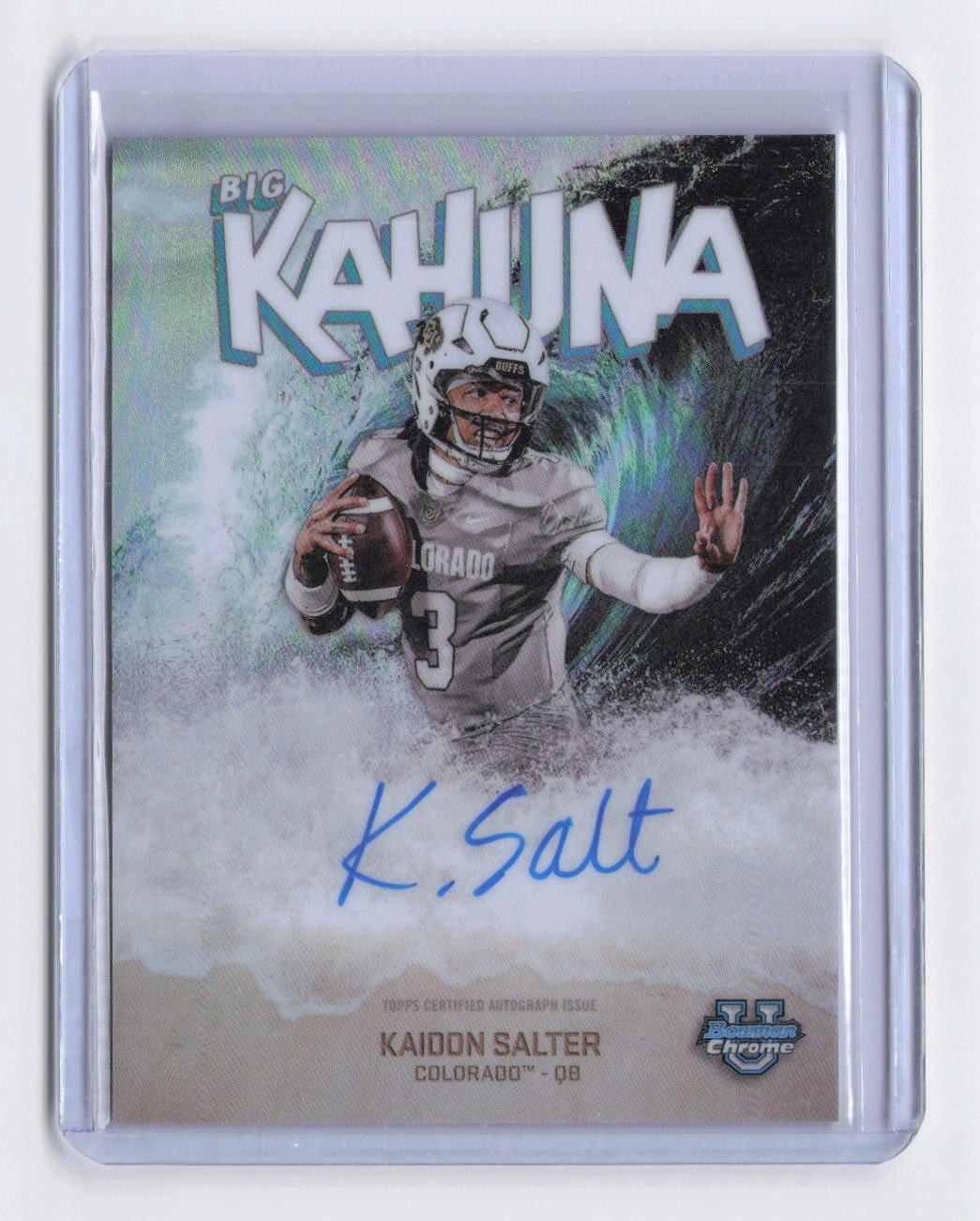 2025 Bowman University Chrome #BK-KS Kaidon Salter The Big Kahuna Autographs