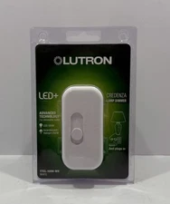 Lutron Credenza LED+ 100-Watt Plug-In Lamp Dimmer Switch TTCL-100H-WH White NEW