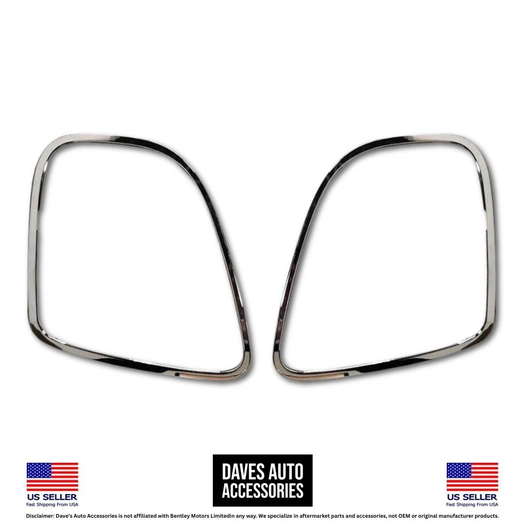 Bentley GT GTC Flying Spur Chrome Headlight & Tail Light Bezel Set