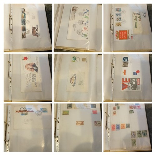 Stamp Album Huge Folder With 148 Pages Of World Stamps In Sleeves Unchecked - Picture 5 of 20