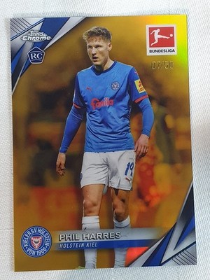 Topps Phil Harres RC Holstein Kiel  7/50 Bundesliga Chrome 2024/25