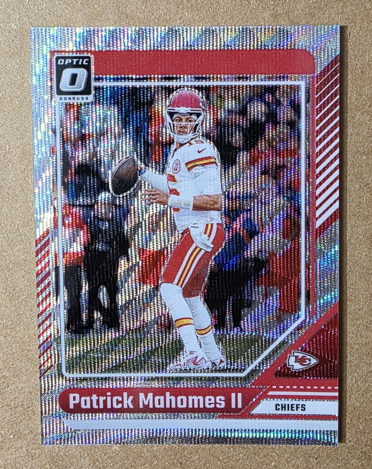 2024 Panini Donruss Optic Patrick Mahomes II #94 Silver Wave Prizm 007/300