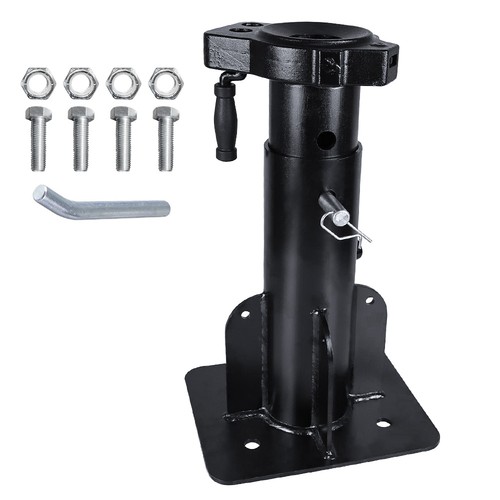 Heavy Duty 5th Wheel to Gooseneck Adapter - 17-23" Adjustable, 2-5/16" Ball