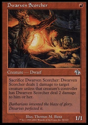 MTG Magic the Gathering Dwarven Scorcher (86/143) Judgment LP