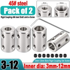Set di accoppiamenti rigidi foro 3mm -12mm vite, connettore accoppiatore albero per stampanti 3D