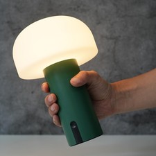 Outdoor Mushroom Table Lamp Rechargeable, Cordless Lamps for Patio Waterproof...