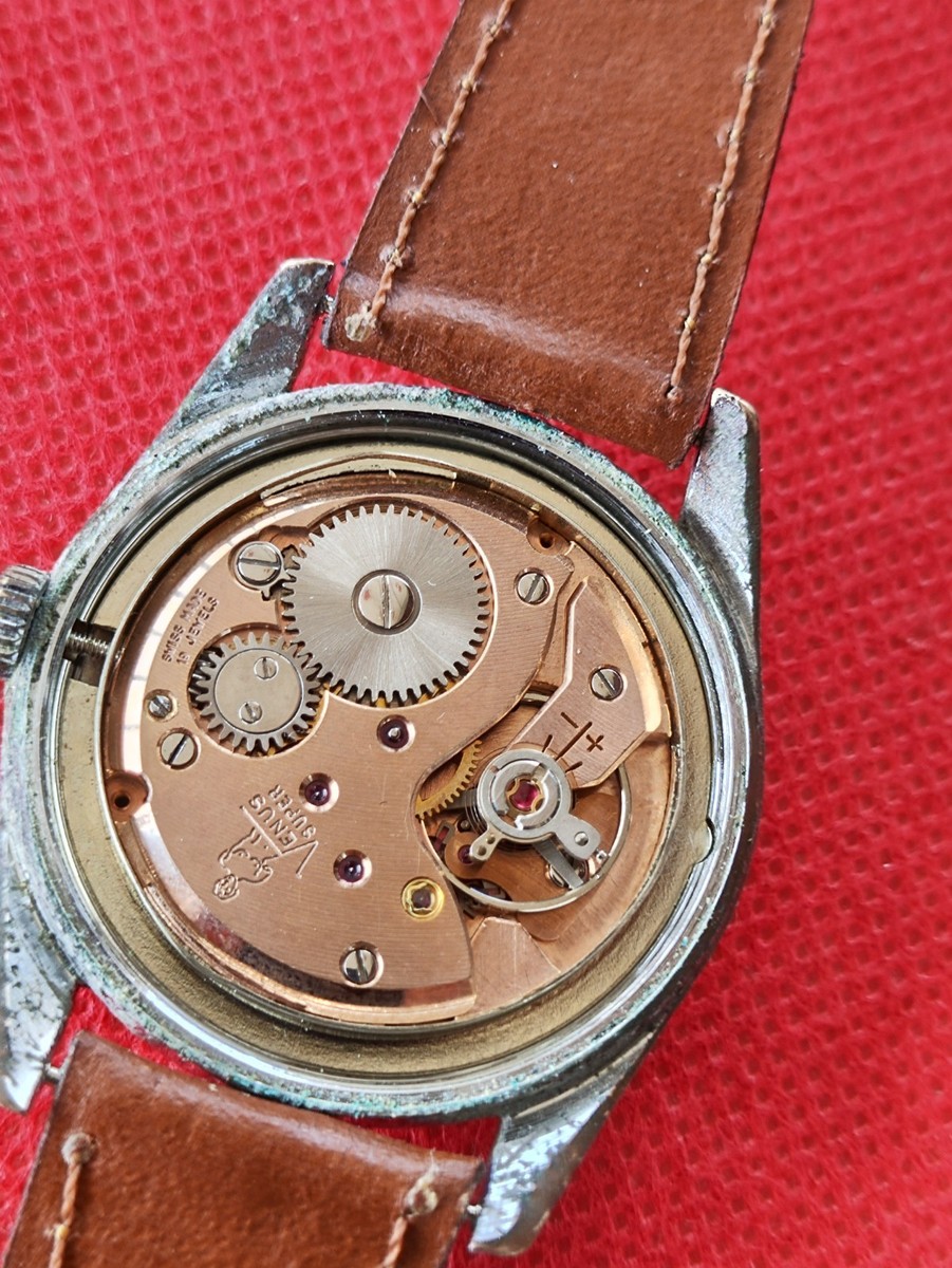 60s VINTAGE VENUS ビーナス　コーティング　スペシャル　古着 Rare Vintage Venus Super 19 rubis swiss made 1950 mens watch