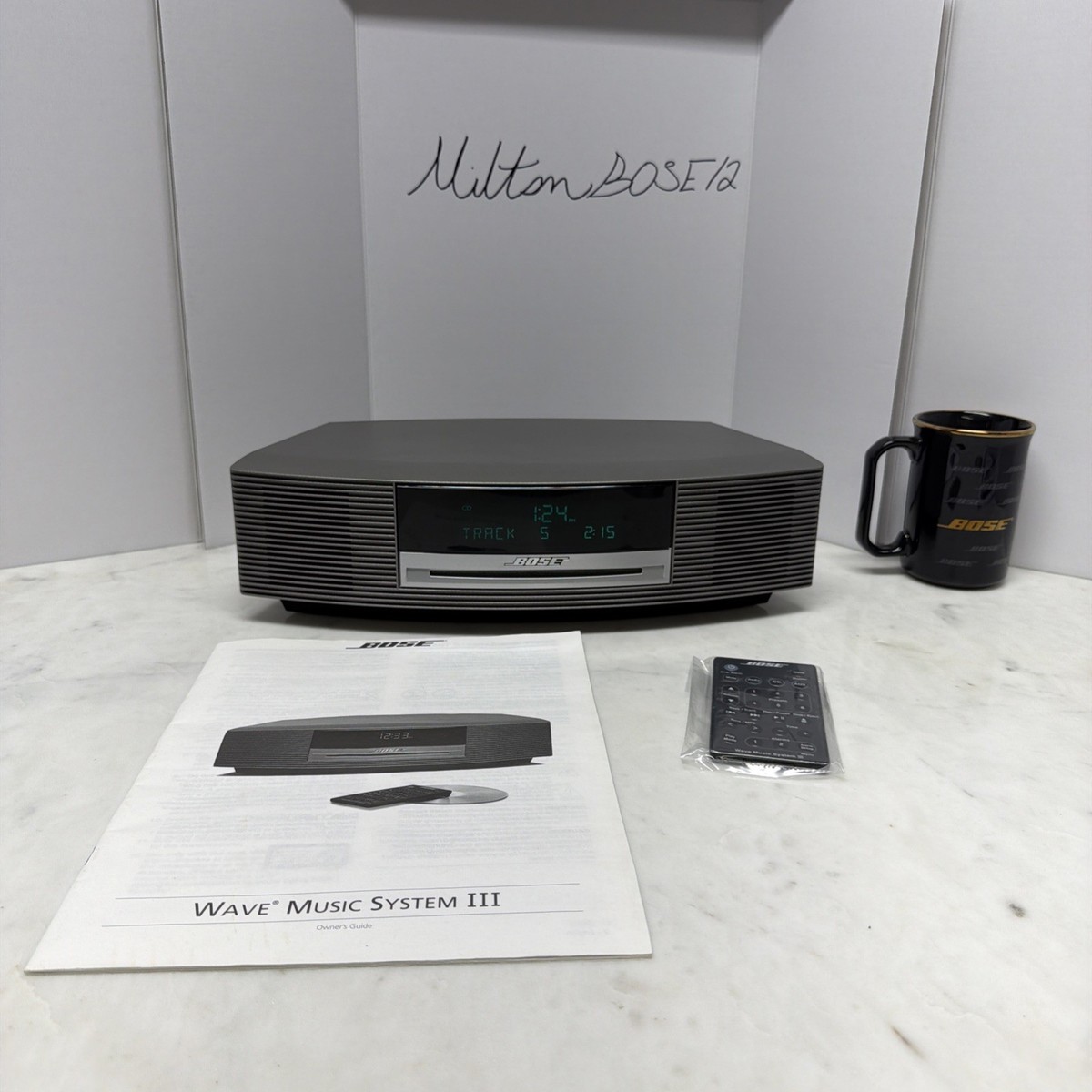 Bose Wave Music System III CD Player Titanium Silver Excellent