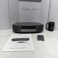 Bose Wave Music System III CD Player Titanium Silver Excellent Warranty  