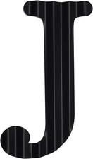 13.7" Metal Letters for Wall Decor, Corrugated Black Large 3D Letters, Decorativ