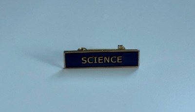 Wissenschaft Schule Fach Bar Pin Anstecker in blau Emaille