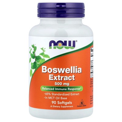 Now Foods Boswellia Extract 500 mg 90 Softgels GMP Quality Assured