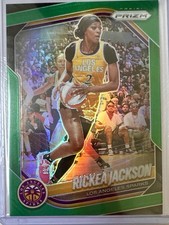 2025 Panini Prizm WNBA Rickea Jackson Green Parallel #2 Los Angeles Sparks Card