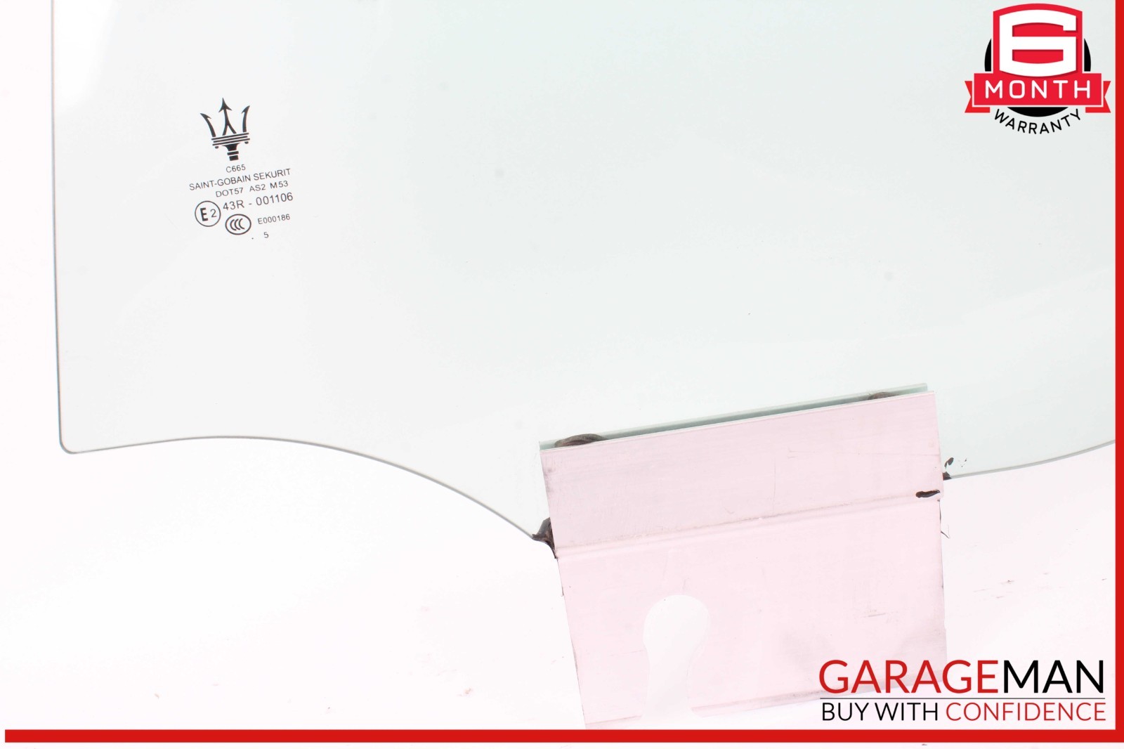 14-22 Maserati Ghibli M157 Rear Left Driver Side Door Window Glass OEM