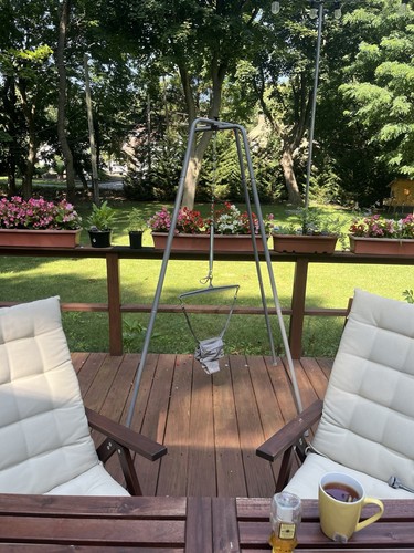 Jolly Jumper Elite (Grey) Baby Exerciser - Sturdy Frame, 6 ft Tall Stand Baby