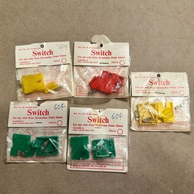 Switch Lot For Peco Streamline Point Motor In Assorted Colors
