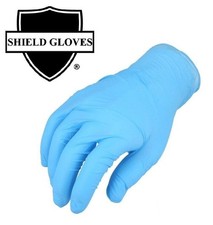 100 to 2000 Blue Nitrile 3 Mil Industrial Powder Free Disposable Gloves